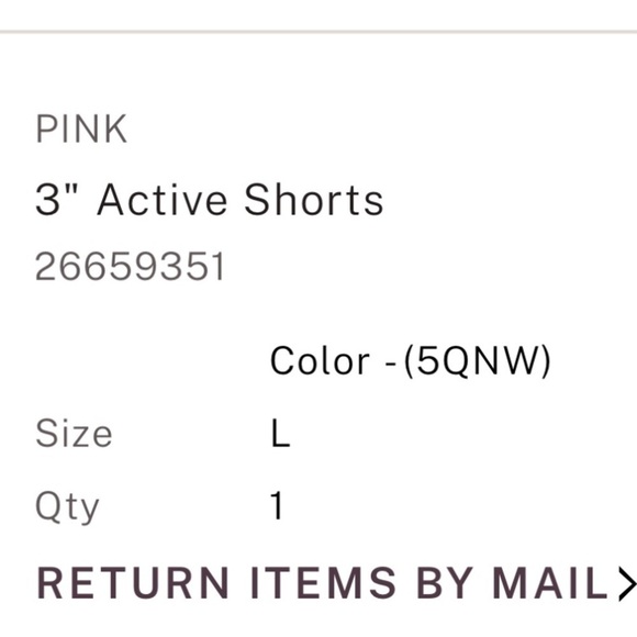 New NWT NIP VS PINK Victoria Secret 3”‎ active running shorts green L large - Picture 2 of 2